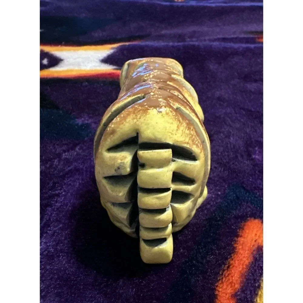 Vtg Artesania Rinconada Ceramic Female‎ Tiger Cat Animal Figurine Uruguay Signed
